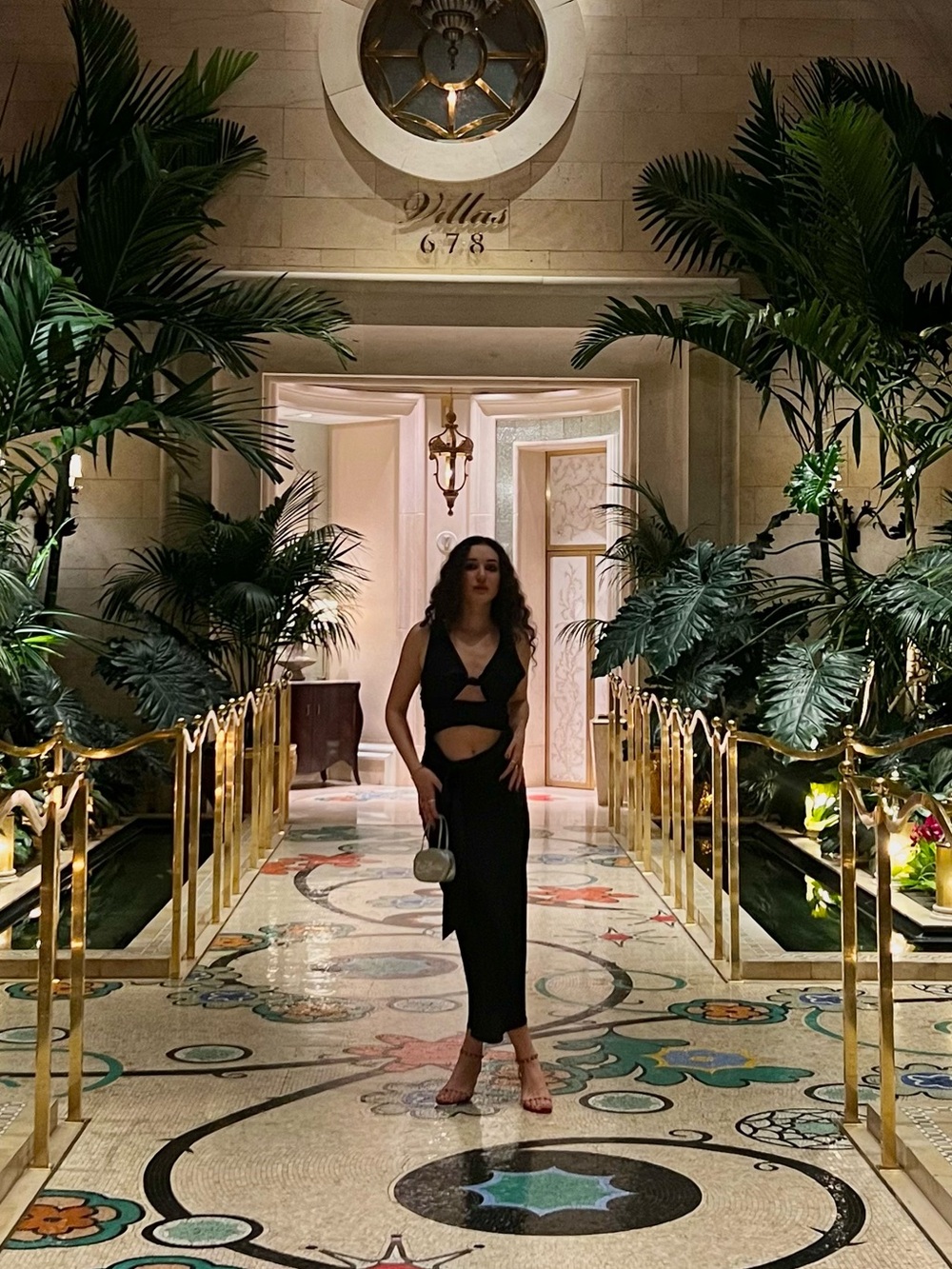 Danielle Guizio Black Satin Dress